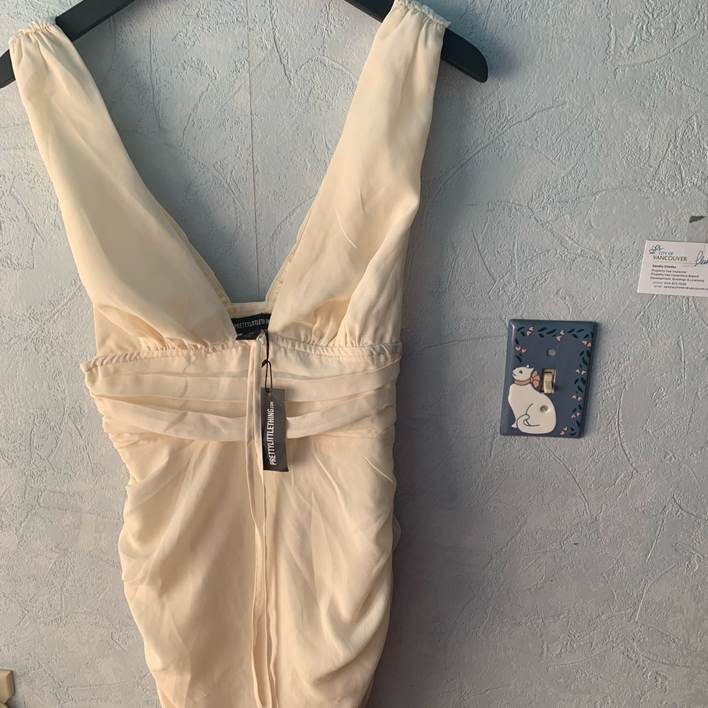 Pretty Little Thing Cream Dress